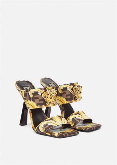 versace baroque mules|Women's Luxury and Designer Sandals .